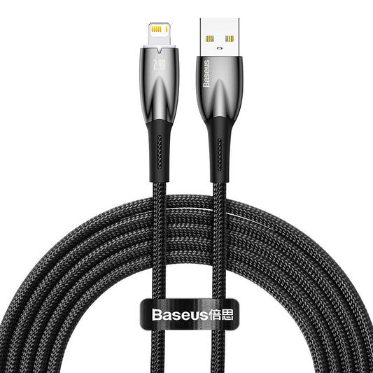 Cavo di ricarica e dati USB-A - Lightning di Baseus Glimmer Series, 20W, 2m, nero