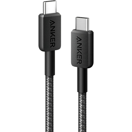 Cavo dati e ricarica USB-C - USB-C Anker 322, 60W, 0,9 m, nero A81F5G11