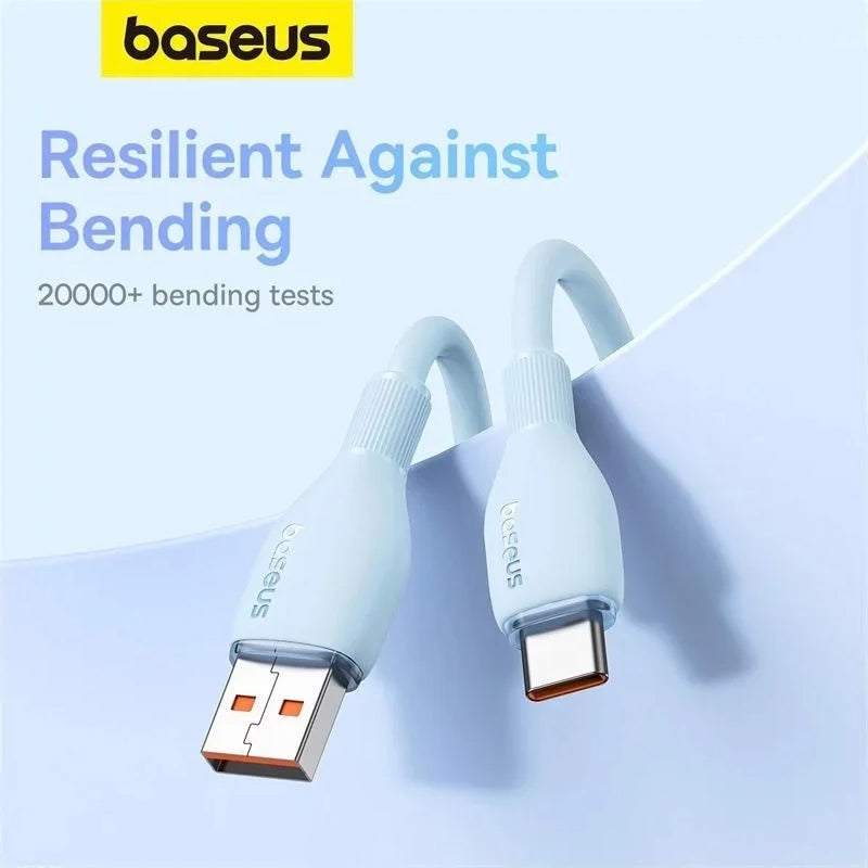 Cavo Dati e Ricarica USB-A - USB-C Baseus Pudding, 100W, 1.2m, Blu P10355703311-00