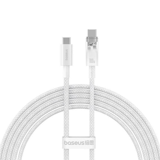 Cavo Dati e Ricarica USB-C - USB-C Baseus Explorer, 100W, 2m, Bianco P10319703221-01