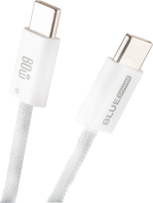 Cavo Dati e Ricarica USB-C - USB-C Blue Power NB-Q273, 60W, 1m, Bianco