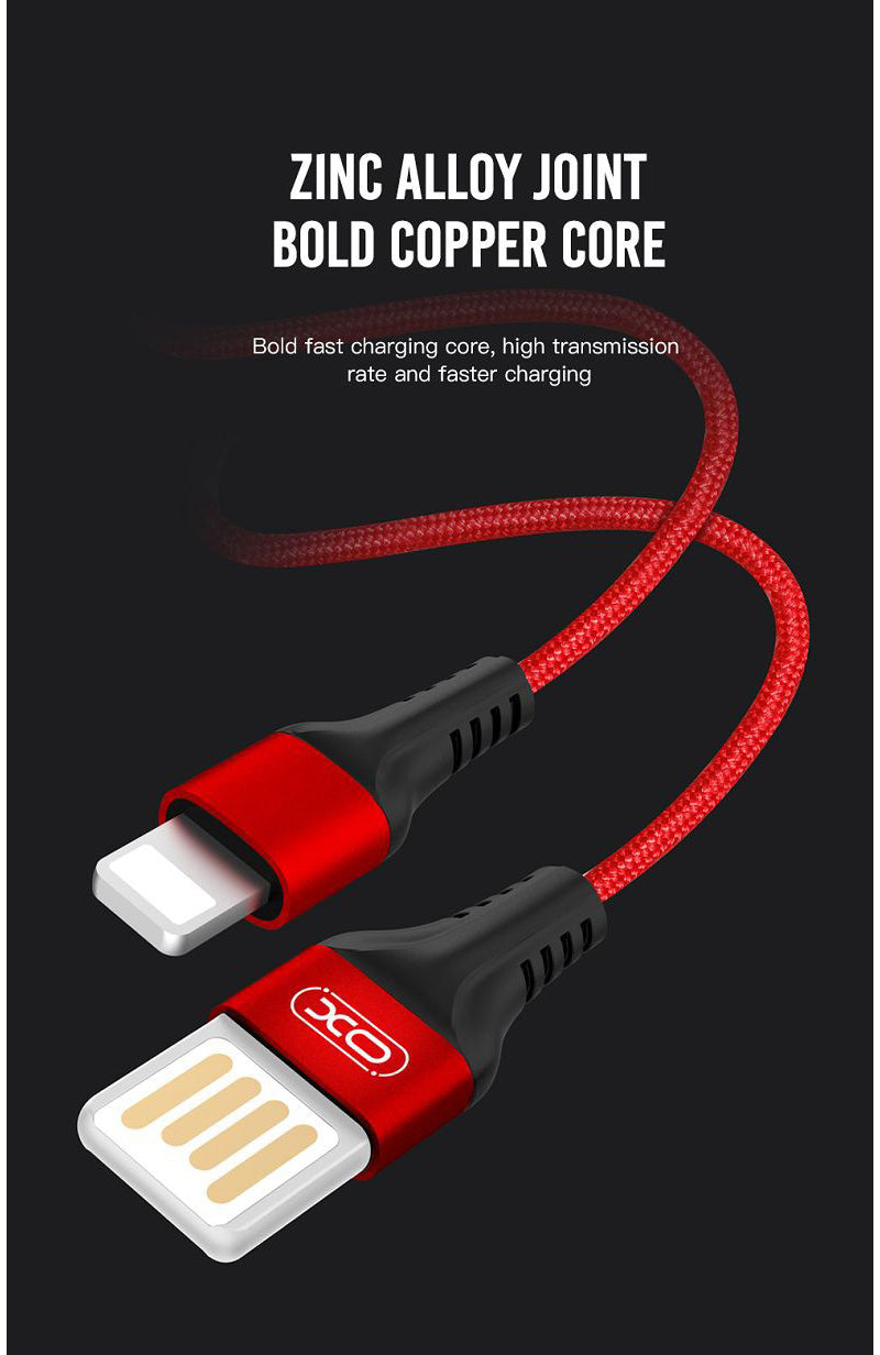 Cavo Dati e Ricarica USB-A - microUSB XO Design NB118, 18W, 1m, Rosso