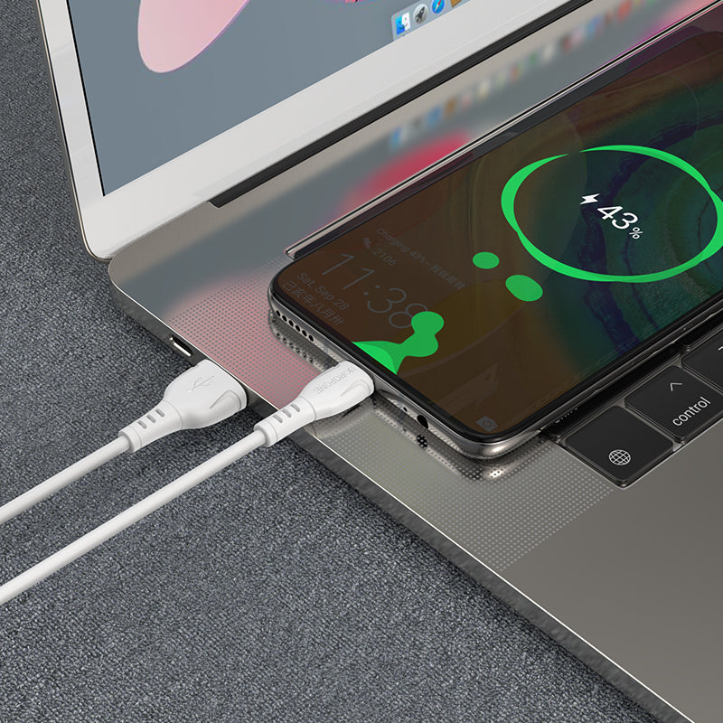 Cavo Dati e Ricarica USB-A - USB-C Borofone BX51 Triumph, 20W, 1m, Bianco