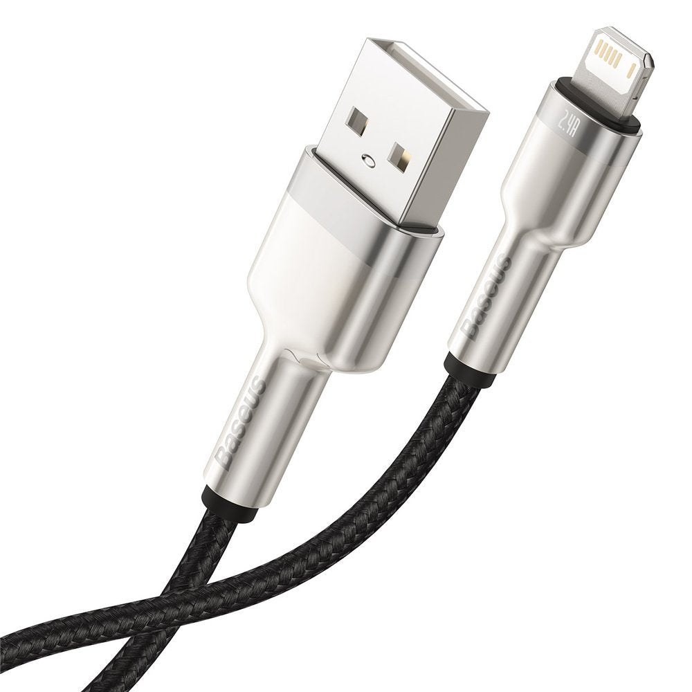 Cavo dati e ricarica USB-A - Lightning Baseus Cafule Metal Series, 18W, 0,25m, nero CALJK-01
