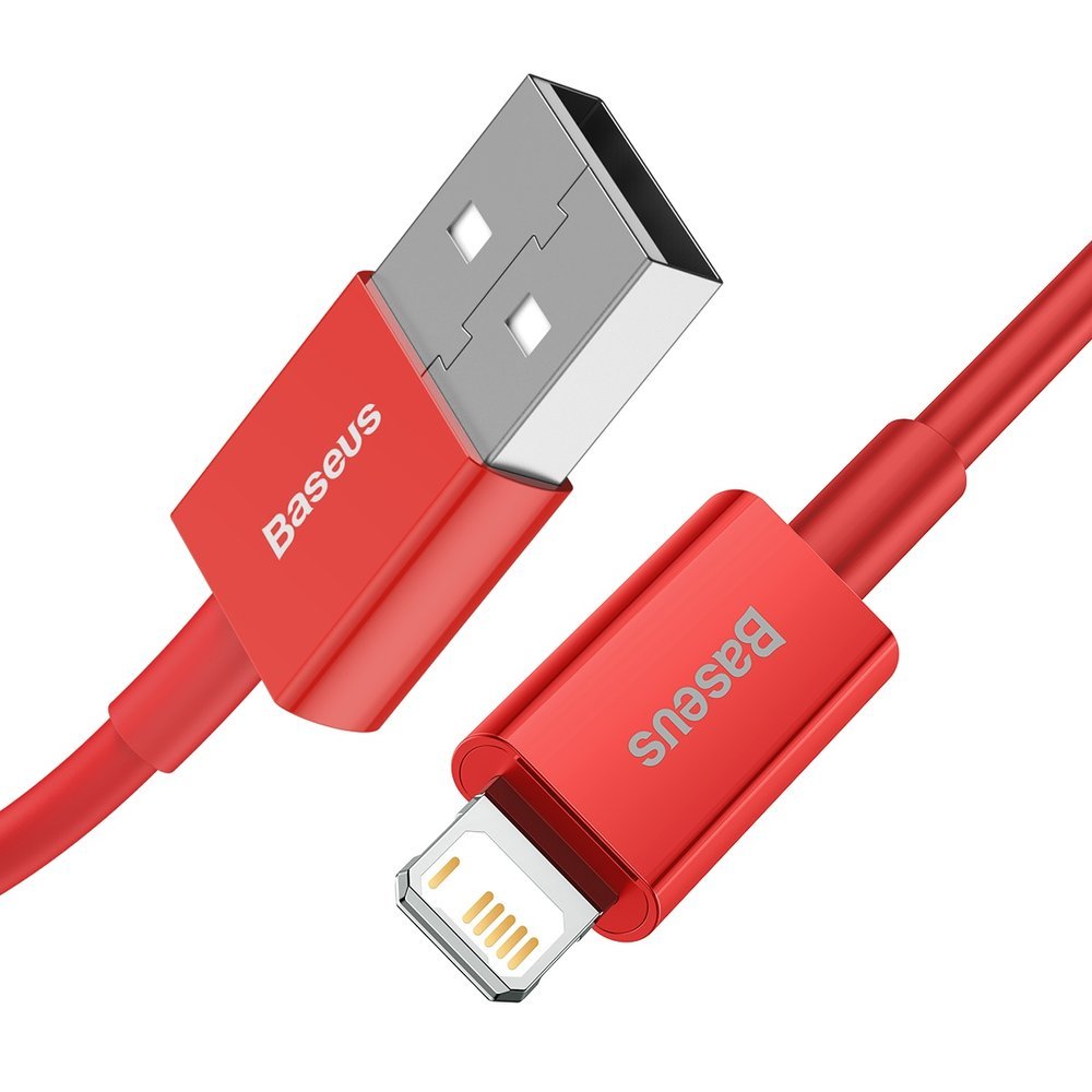 Cavo dati e ricarica USB-A - Lightning Baseus Serie Superior, 20W, 1m, rosso CALYS-A09