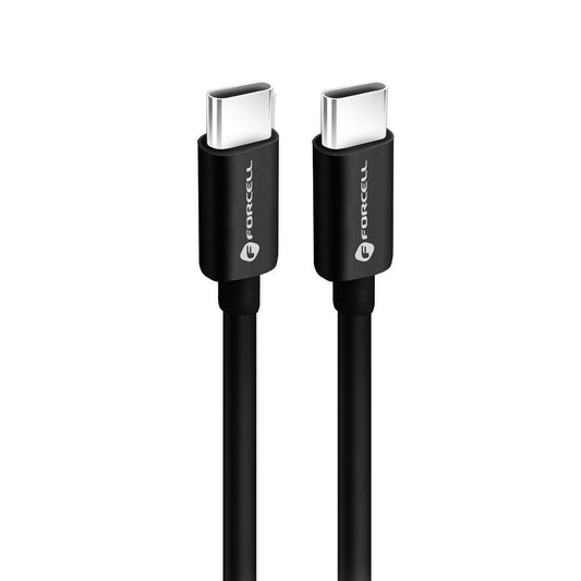 Cavo dati e ricarica USB-C - USB-C Forcell F-Energy C338, 60W, 3m, nero