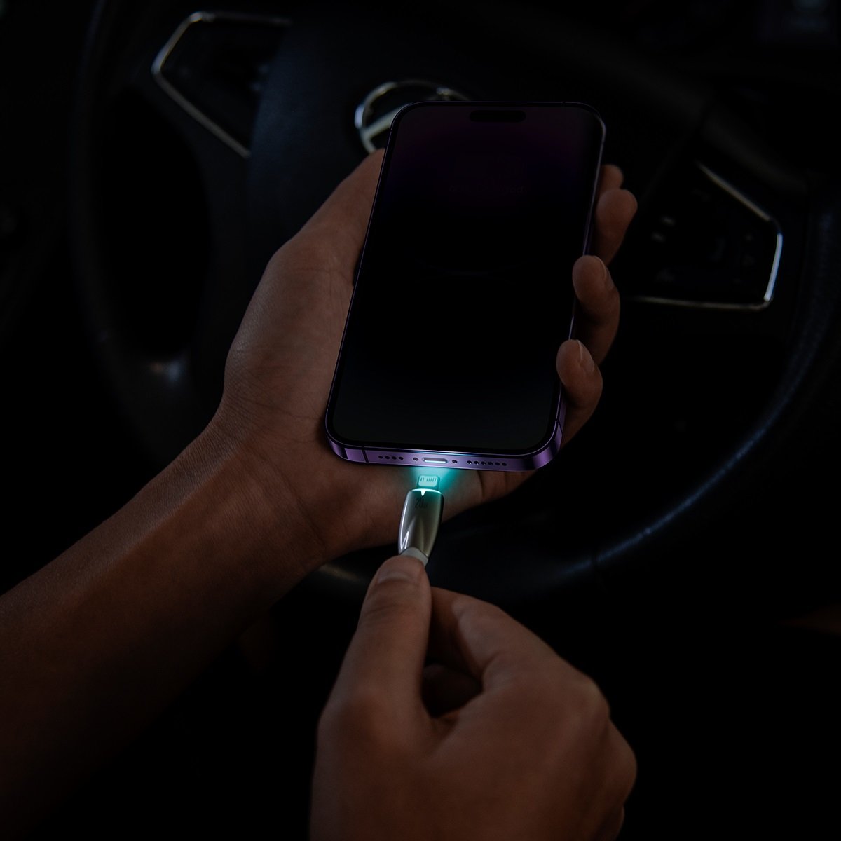 Cavo di ricarica e dati USB-C - Lightning della serie Baseus Glimmer, 20W, 1m, bianco CADH000002