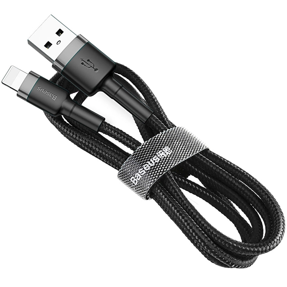 Cavo dati e ricarica USB-A - Lightning Baseus Cafule, 18W, 0,5 m, grigio CALKLF-AG1