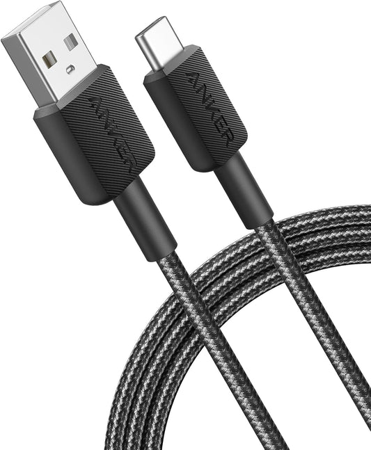 Cavo dati e ricarica USB-A - USB-C Anker 322, 18W, 0,9 m, nero A81H5G11