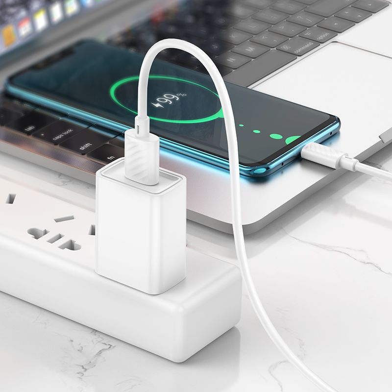 Cavo dati e ricarica USB-A - USB-C HOCO X88, 18W, 1m, bianco