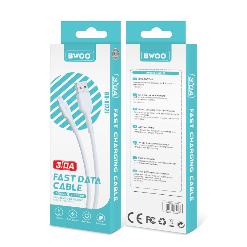 Cavo Dati e Ricarica USB-A - Lightning BWOO X172L, 15W, 1m, Bianco