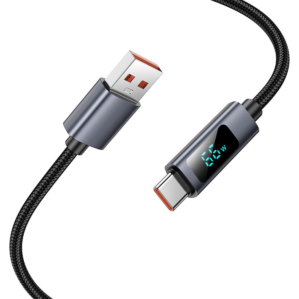 Cavo Dati e Ricarica USB-A - USB-C HOCO Display X112, 100W, 1m, Nero