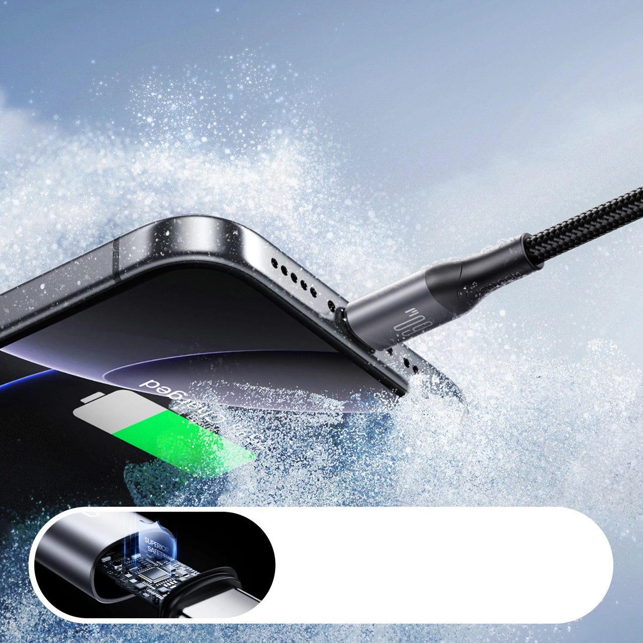 Cavo Dati e Ricarica USB-C - USB-C Joyroom S-A28 Flash, 60W, 1m, Nero