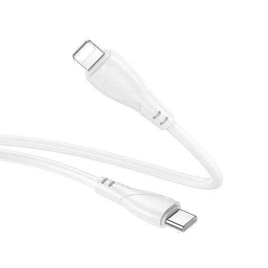 Cavo Dati e Ricarica USB-C - Lightning Borofone BX121 Energy, 27W, 1m, Bianco