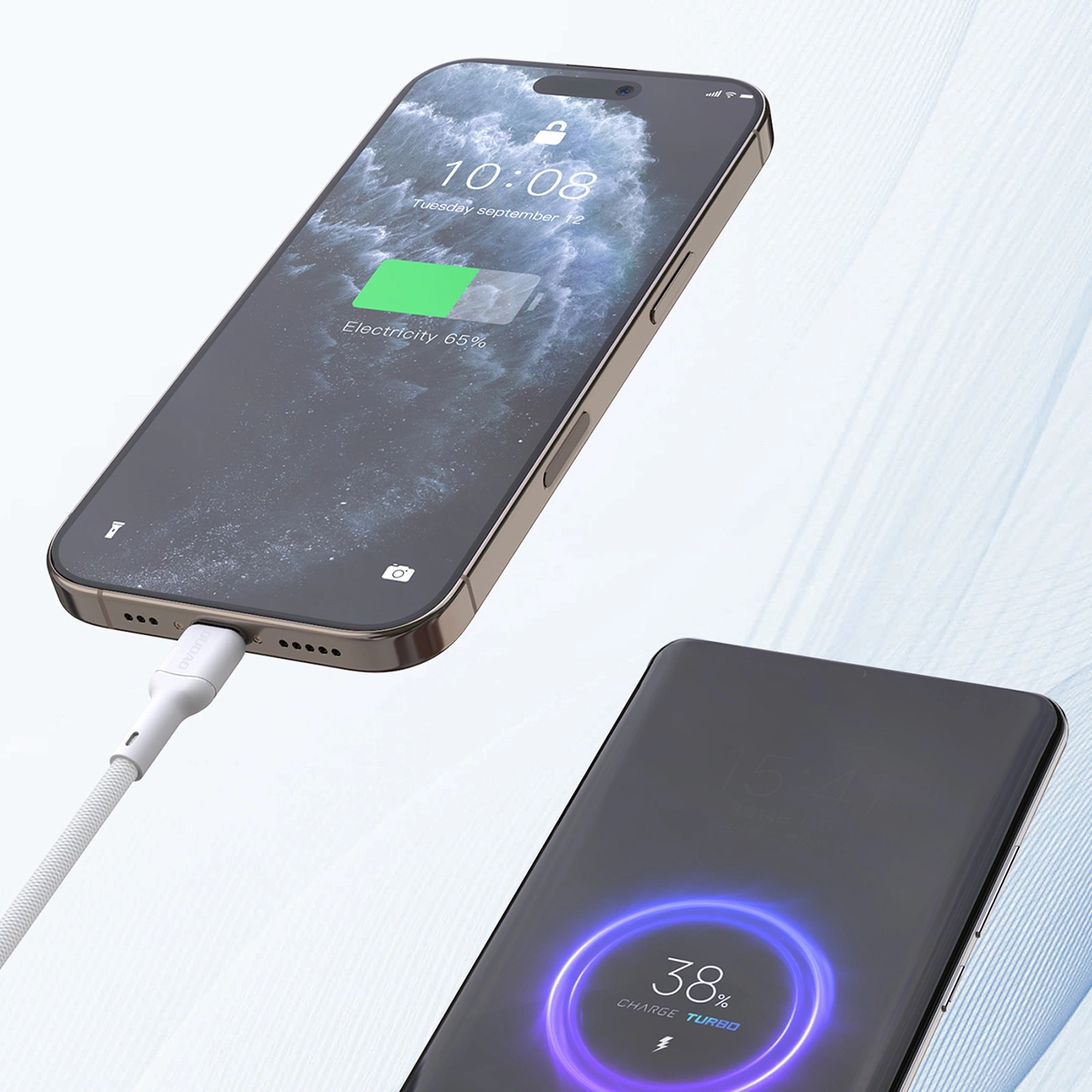 Cavo Dati e Ricarica USB-C - USB-C Dudao L9C Max, 240W, 2m, Bianco