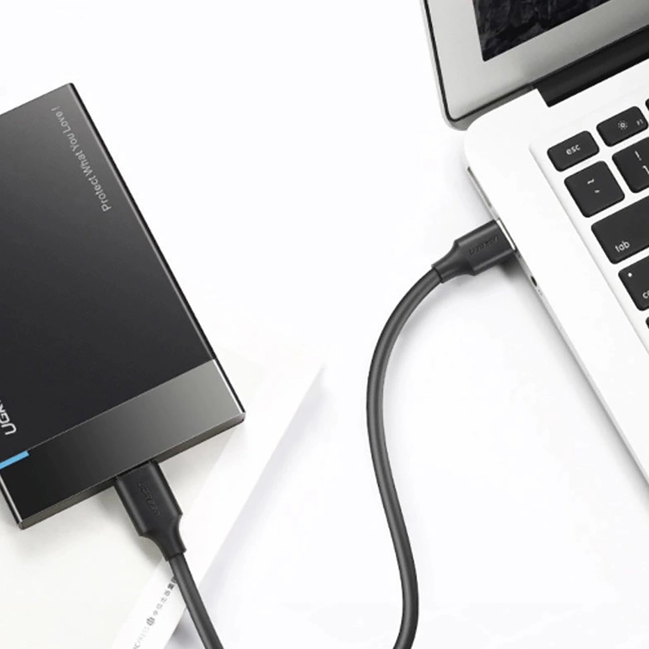 Cavo Dati e Ricarica USB-A - USB-C UGREEN US184, 18W, 0.5m, Nero