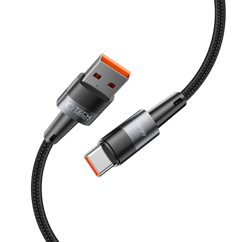 Cavo Dati e Ricarica USB-A - USB-C Tech-Protect Ultraboost, 66W, 0,5m, Grigio
