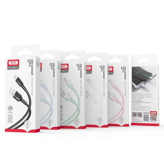 Cavo Dati e Ricarica USB-A - microUSB XO Design NB212, 18W, 1m, Bianco