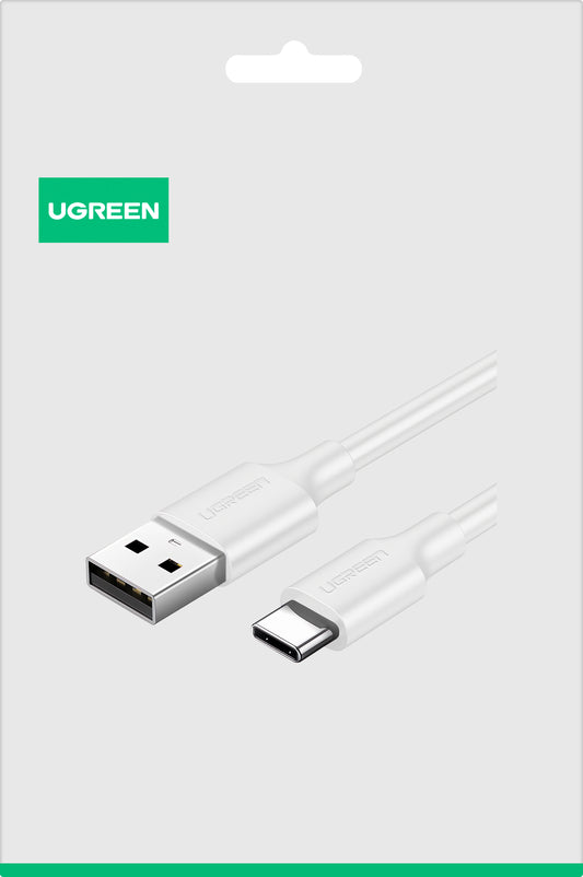 Cavo Dati e Ricarica USB-A - USB-C UGREEN US287, 18W, 1.5m, Bianco