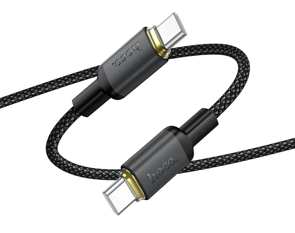 Cavo Dati e Ricarica USB-C - USB-C HOCO X128 Benefit, 60W, 1m, Nero