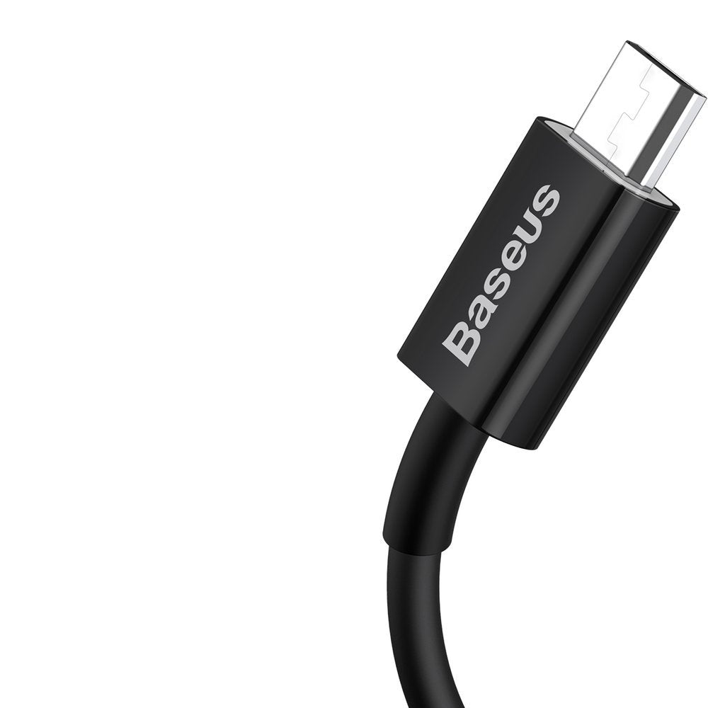 Cavo Dati e Ricarica USB-A - microUSB Baseus Superior Series, 18W, 2m, Nero CAMYS-A01