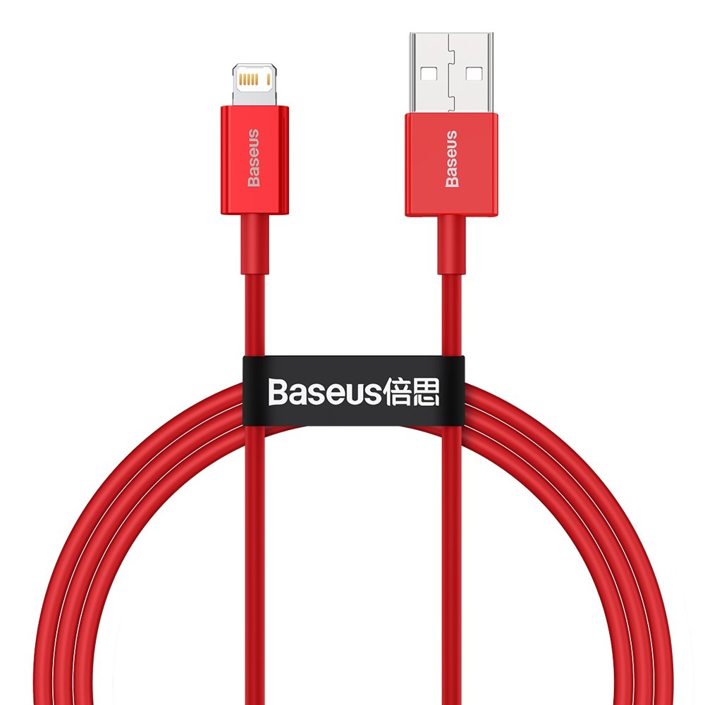 Cavo dati e ricarica USB-A - Lightning Baseus Serie Superior, 20W, 1m, rosso CALYS-A09