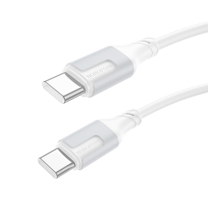 Cavo dati e ricarica USB-C - USB-C Borofone BX101 Creator, 60W, 1m, bianco