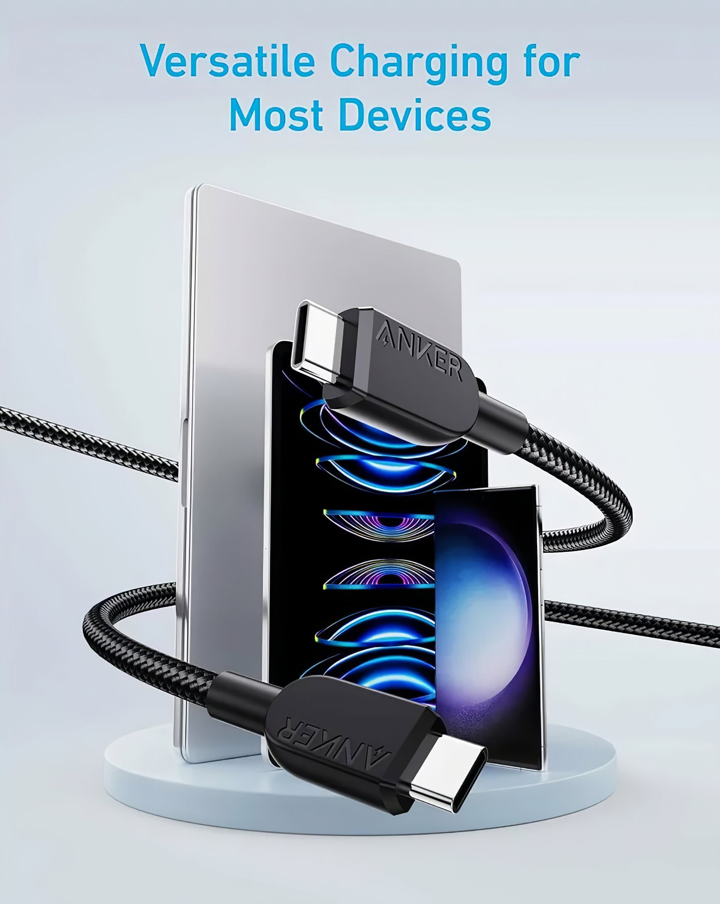 Cavo Dati e Ricarica USB-C - USB-C Anker 310, 240W, 0.9m, Nero A81D5H11