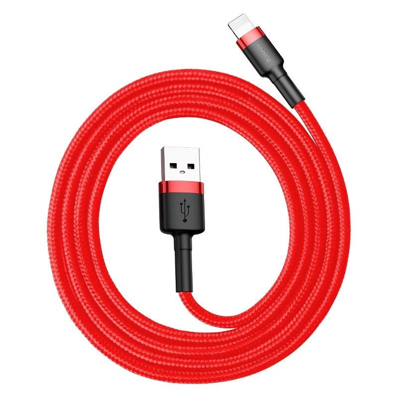 Cavo Dati e Ricarica USB-A - Lightning Baseus Cafule, 18W, 1m, Rosso CALKLF-B09