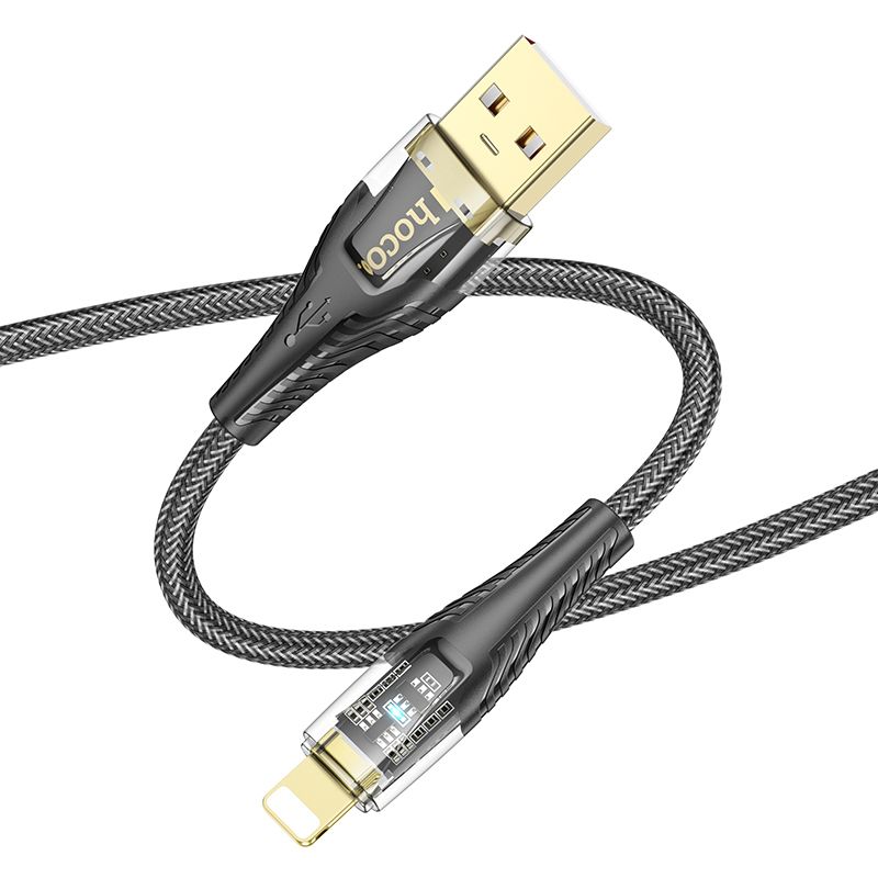 Cavo Dati e Ricarica USB-A - Lightning HOCO U121, 18W, 1.2m, Nero
