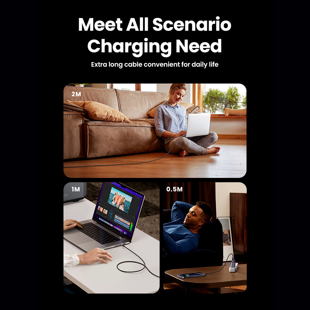 Cavo Dati e Ricarica USB-C - USB-C UGREEN L513, 240W, 2m, Nero