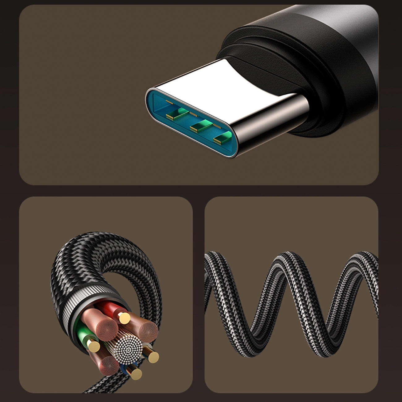 Cavo Dati e Ricarica USB-C - USB-C Joyroom S-A56 EnjoyX Angled, 60W, 1.2m, Nero