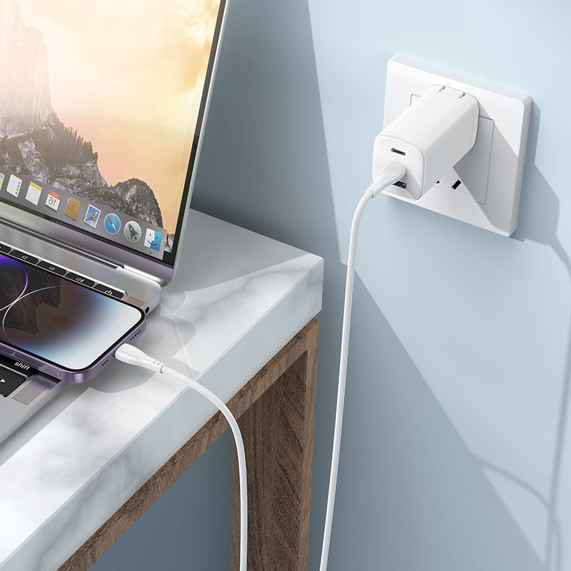 Cavo Dati e Ricarica USB-C - Lightning Borofone BX121 Energy, 27W, 1m, Bianco