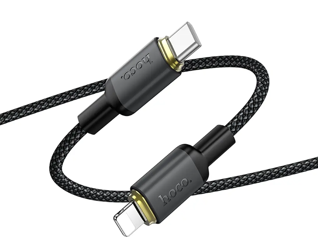 Cavo Dati e Ricarica USB-C - Lightning HOCO X128 Benefit, 30W, 1m, Nero