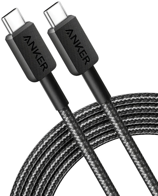 Cavo dati e ricarica USB-C - USB-C Anker 310, 240W, 0,9 m, nero A81D5H11
