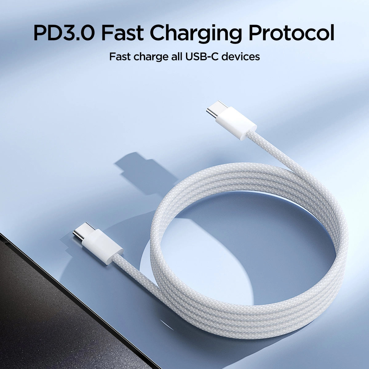 Cavo dati e ricarica USB-C - USB-C Joyroom S-A45, 60W, 1m, bianco