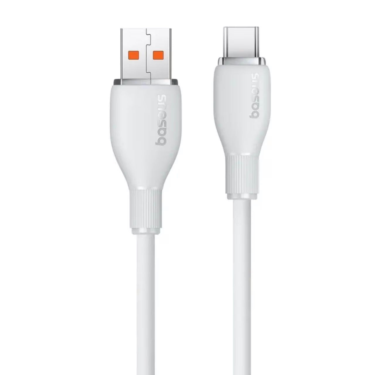 Cavo Dati e Ricarica USB-A - USB-C Baseus Pudding, 100W, 1.2m, Bianco