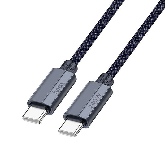 Cavo dati e ricarica USB-C - USB-C HOCO U134, 240W, 1,8m, 1,8m, blu