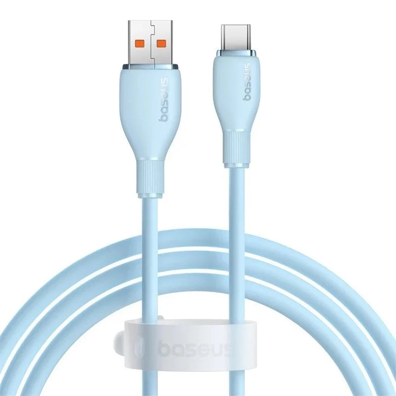 Cavo Dati e Ricarica USB-A - USB-C Baseus Pudding, 100W, 1.2m, Blu P10355703311-00