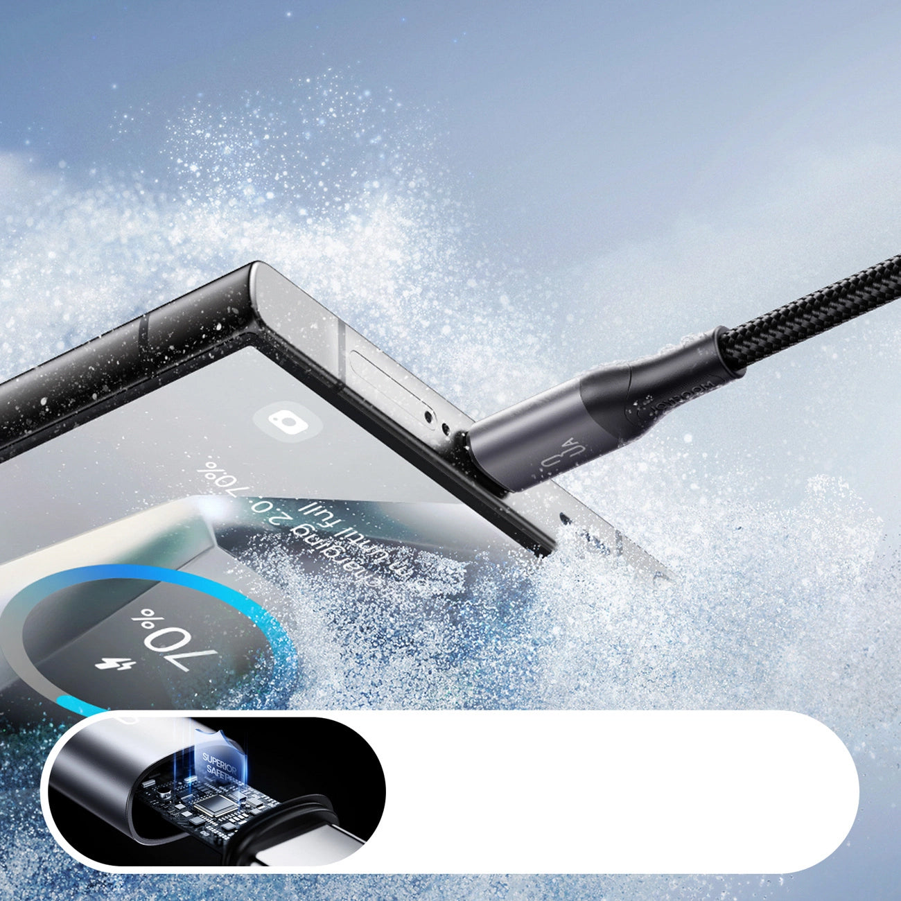 Cavo Dati e Ricarica USB-A - USB-C Joyroom S-A28 Flash, 30W, 2m, Nero