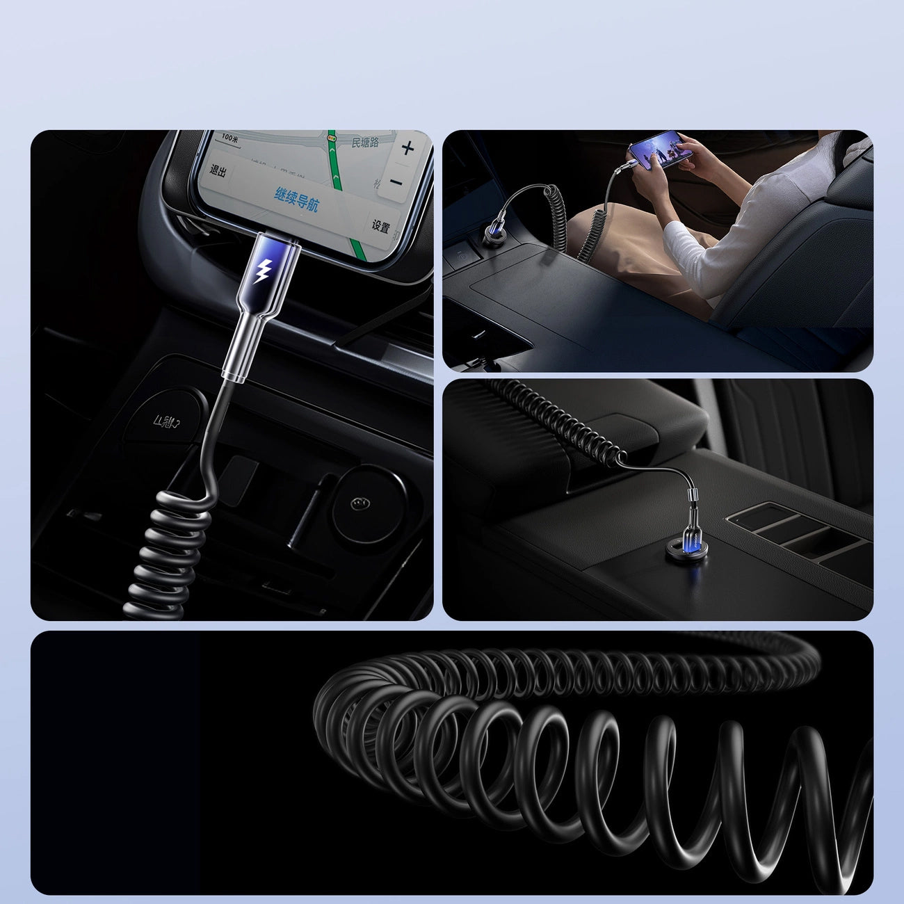 Cavo Dati e Ricarica USB-A - Lightning Joyroom S-A43 Crystal, 18W, 1.5m, Nero