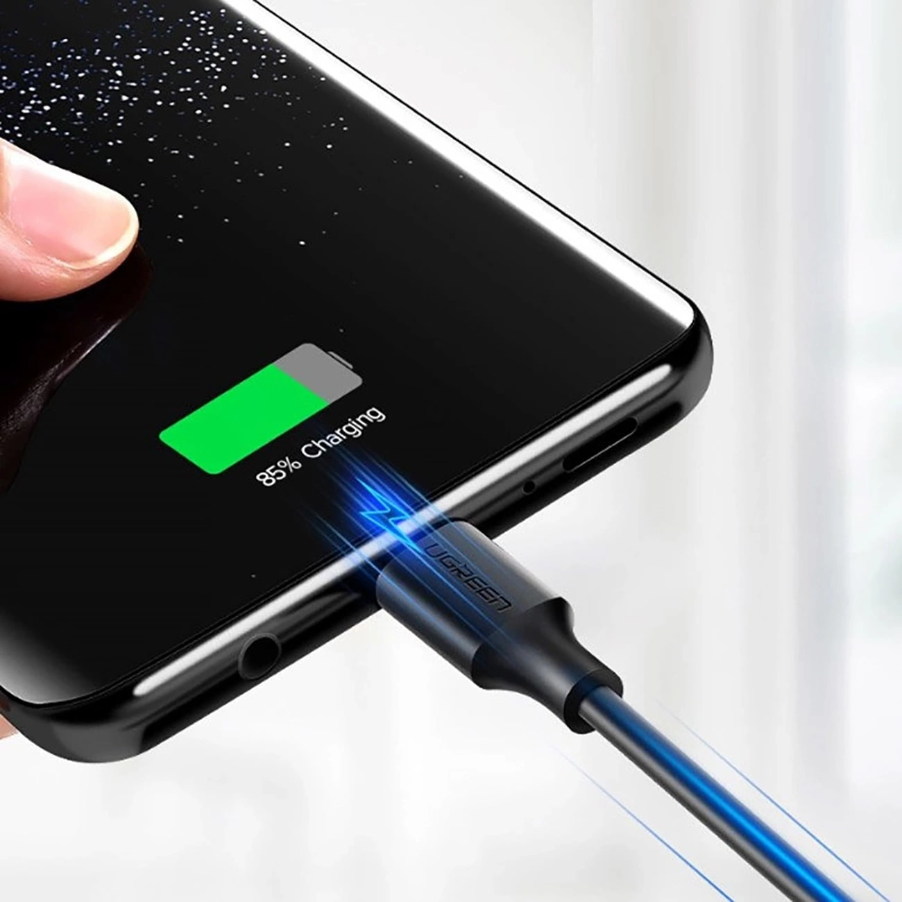 Cavo Dati e Ricarica USB-A - USB-C UGREEN US184, 18W, 0.5m, Nero