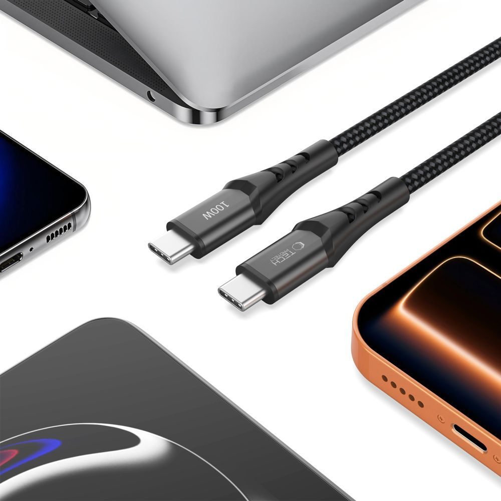 Cavo Dati e Ricarica USB-C - USB-C Tech-Protect UB11T Ultraboost, 100W, 1m, Nero