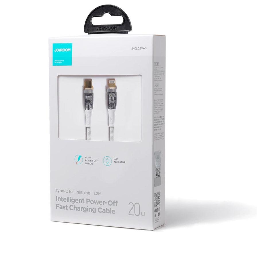 Cavo Dati e Ricarica USB-C - Lightning Joyroom S-CL020A3, 20W, 1,2m, Bianco