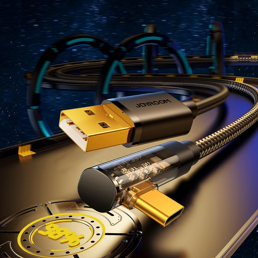 Cavo Dati e Ricarica USB-A - USB-C Joyroom S-UC027A6 Angled, 60W, 1.2m, Nero