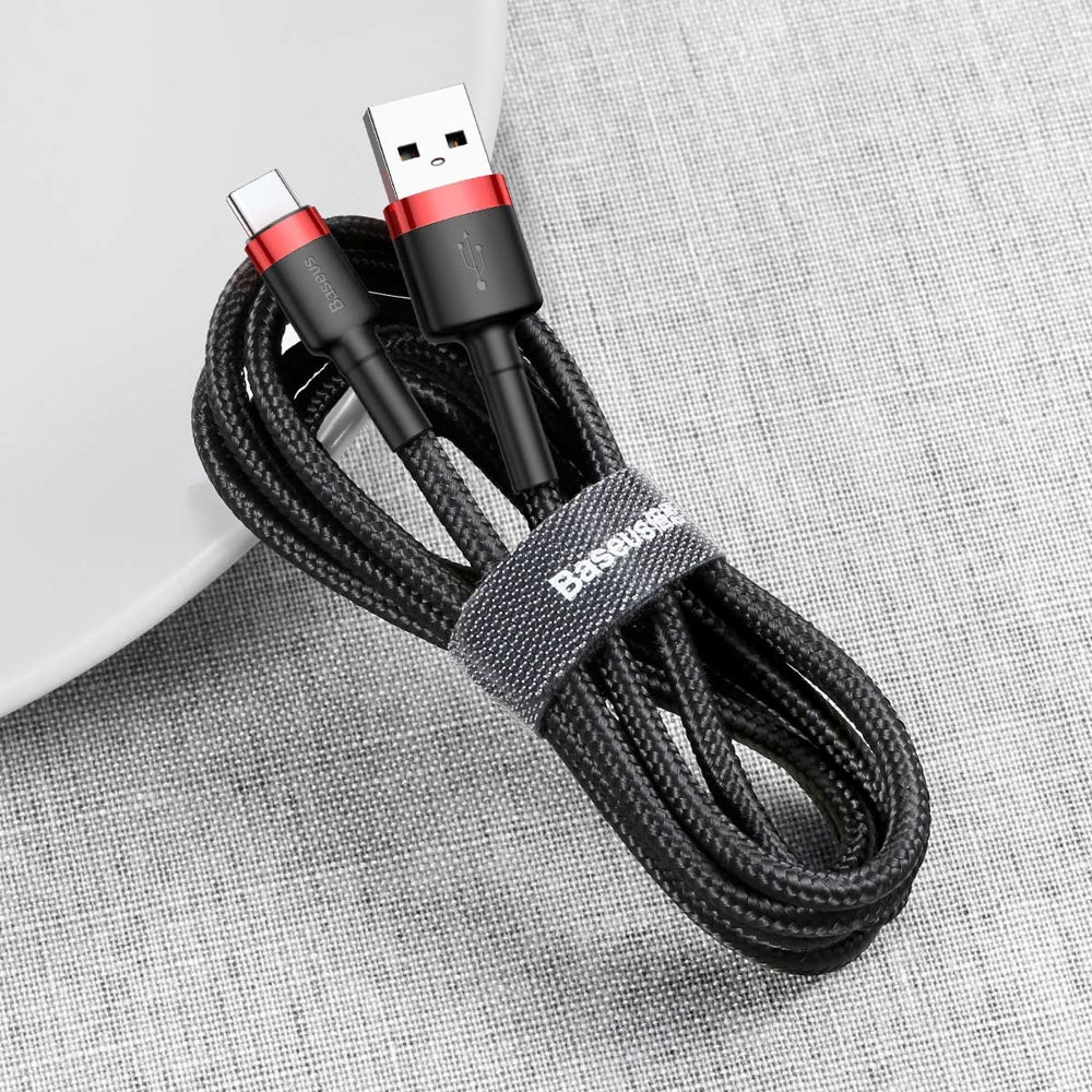 Cavo Dati e Ricarica USB-A - USB-C Baseus Cafule, 60W, 1m, Rosso CATKLF-B91