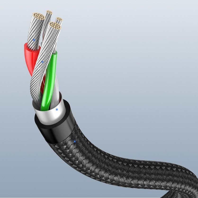 Cavo dati e ricarica USB-A - USB-C UGREEN US284 angolato, 60W, 3m, grigio