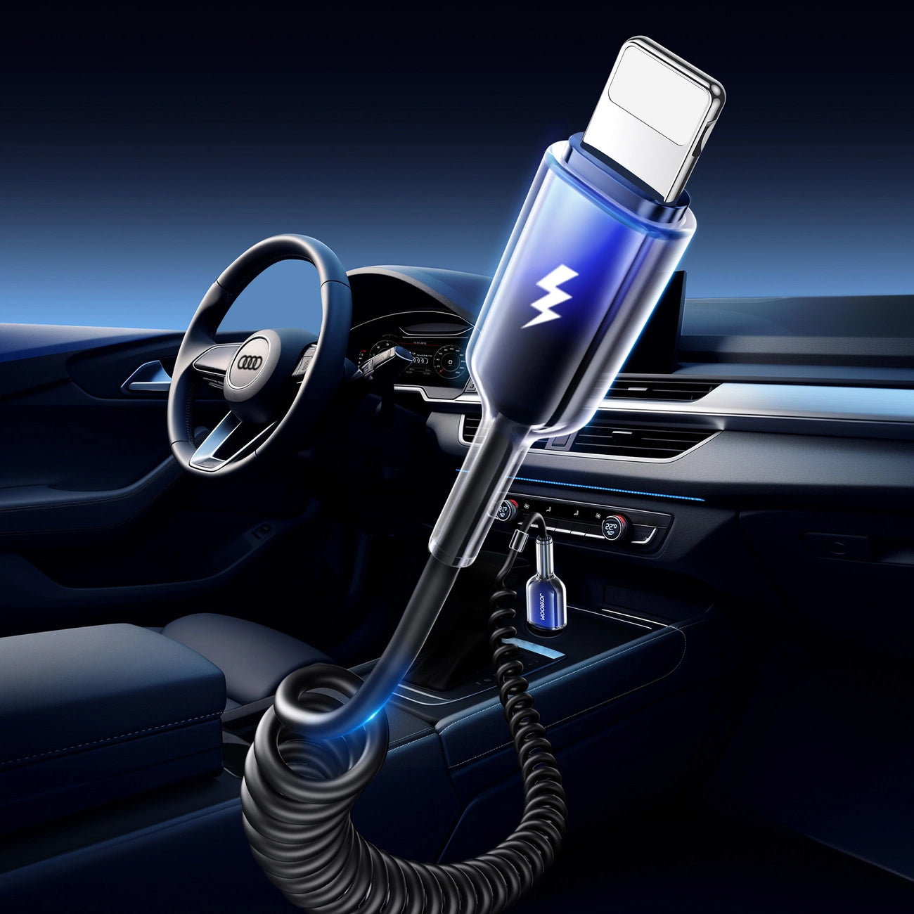 Cavo Dati e Ricarica USB-A - Lightning Joyroom S-A43 Crystal, 18W, 1.5m, Nero