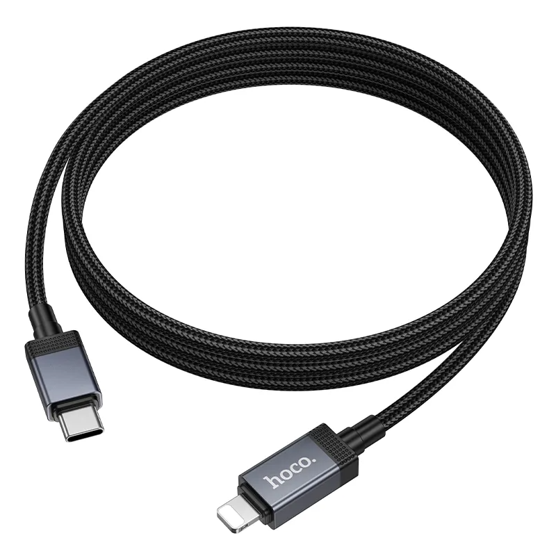 Cavo Dati e Ricarica USB-C - Lightning HOCO X118 Display, 27W, 1m, Nero