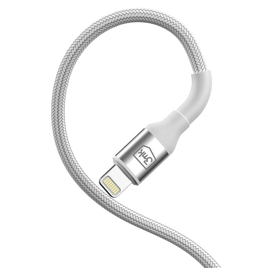 Cavo Dati e Ricarica USB-A - Lightning 3MK Hyper N, 12W, 2m, Bianco